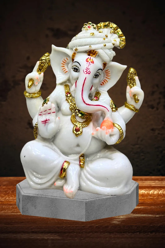 Hand Crafted Ceramic Vinayagar Statue - Model 2