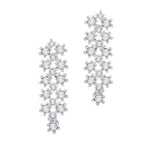 AD Diamond Necklace with Earrings - Jewellery Set Suits for Party, Wedding and Festive Occasions