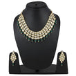 Green Kundan Stylish Necklace Set for Women Wedding Traditional Jewellery Set with Earrings