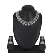 Traditional Silver Oxidised Kohlapuri Jewellery Choker Necklace Set